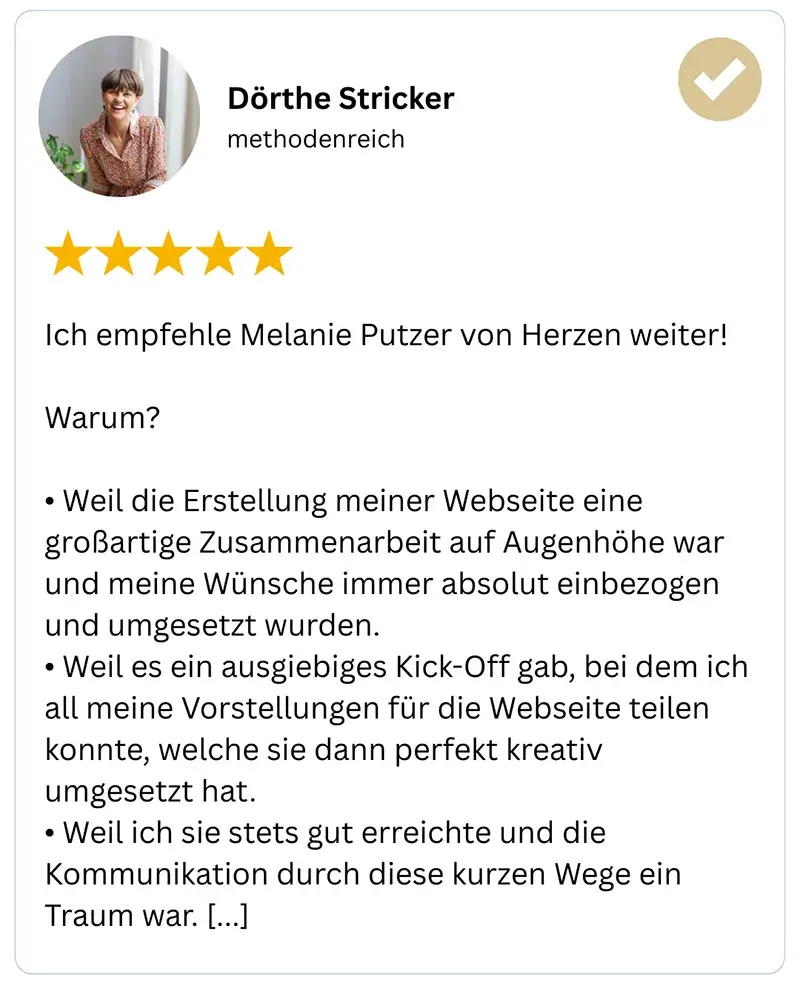 Rezension von Dörthe Stricker von methodenreich.de
