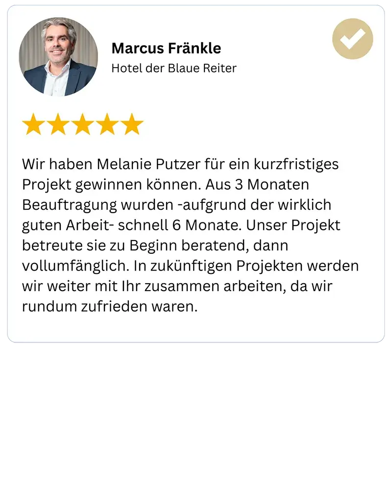 Rezension von Marcus Fränkle vom Hotel der Blaue Reiter in Karlsruhe